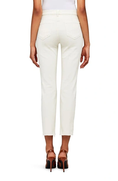 Shop L Agence Sada Ankle Slim Jeans In Vintage White