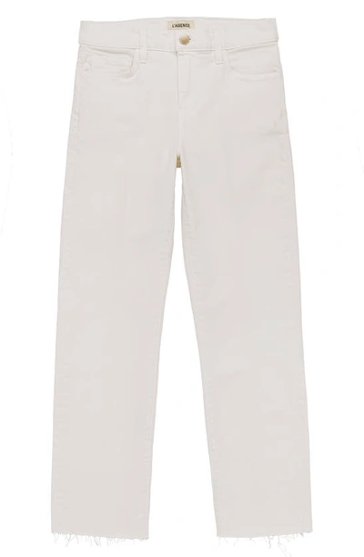 Shop L Agence Sada Ankle Slim Jeans In Vintage White
