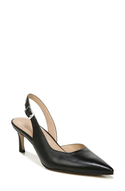 Shop 27 Edit Naturalizer Felicia Slingback Pointed Toe Pump In Black Leather