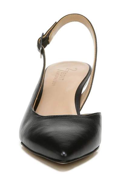27 Edit Naturalizer Felicia Slingback Pointed Toe Pump In Black Leather