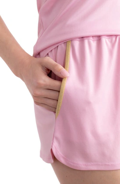 Shop Uwila Warrior Short Pajamas In Fragrant Lilac/ Gold