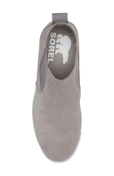 Shop Sorel Out N About Slip-on Wedge Shoe In Chrome Grey White