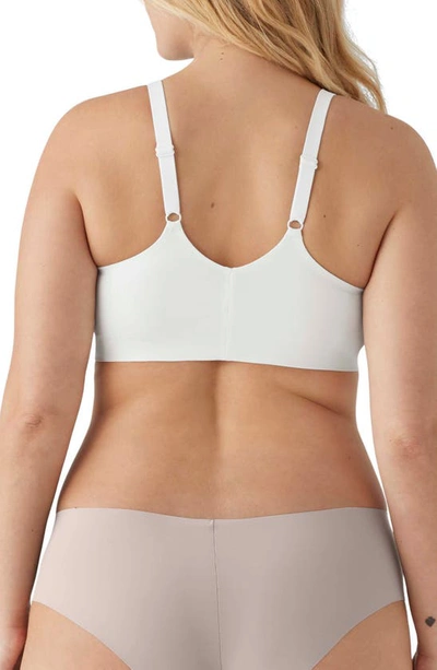 True & Co. Soft Form V Neck Adjustable Strap Bra In White
