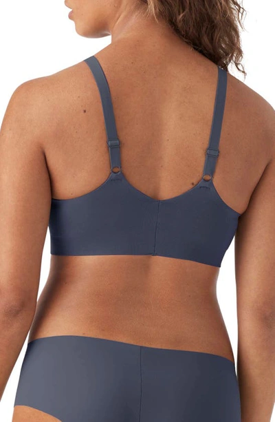True & Co. Soft Form V Neck Adjustable Strap Bra In Nightfall