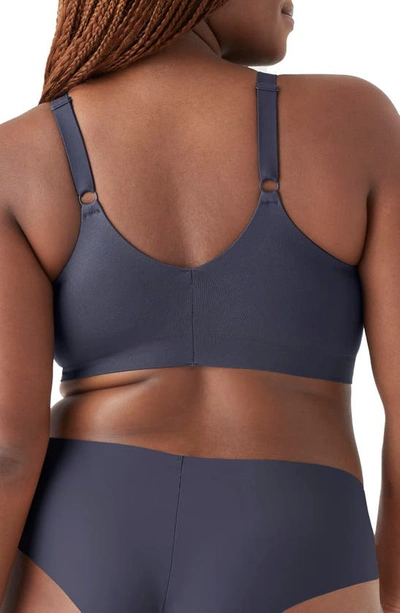 True & Co. Soft Form V Neck Adjustable Strap Bra In Nightfall