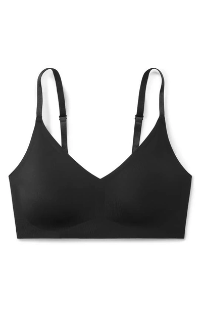 True & Co. True Body Lift Triangle Full Cup Adjustable Strap Bra In Black