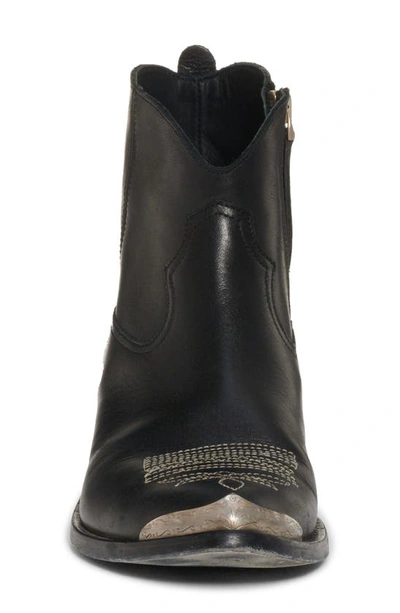 Golden Goose Young Ankle Boots In Leather With Cowboy-style Decoration In Black