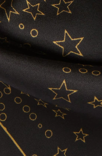 Shop Rebecca Minkoff Shiny Star Silk Bandana In Black