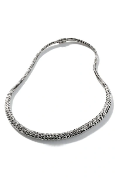 Shop John Hardy Classic Chain Collar Necklace In Silver