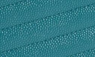 Shop Saint Laurent Mini Lou Quilted Leather Crossbody Bag In Bleu Vert