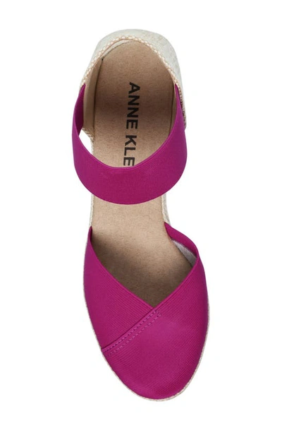 Shop Anne Klein Zoey Wedge Sandal In Fushia