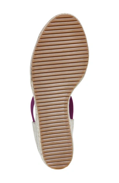 Anne Klein Zoey Womens Canvas Ankle Strap Espadrille Heels In Fushia