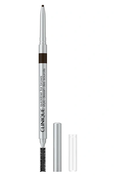 Shop Clinique Quickliner™ For Brows Eyebrow Pencil In Ebony