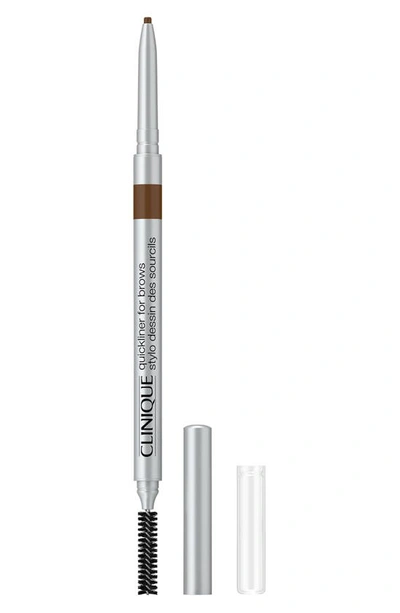 Shop Clinique Quickliner™ For Brows Eyebrow Pencil In Deep Brown