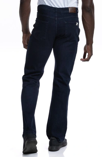 Shop Barbell Apparel Relaxed Athletic Fit Jeans In Dark Distressed