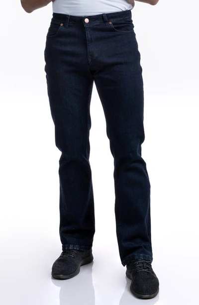 Shop Barbell Apparel Relaxed Athletic Fit Jeans In Dark Distressed