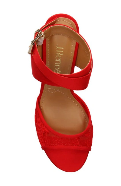 J. Reneé Soncino Strappy Sandal In Red