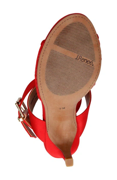 J. Reneé Soncino Strappy Sandal In Red
