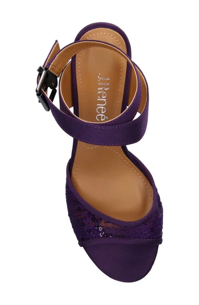 J. Reneé Soncino Strappy Sandal In Purple