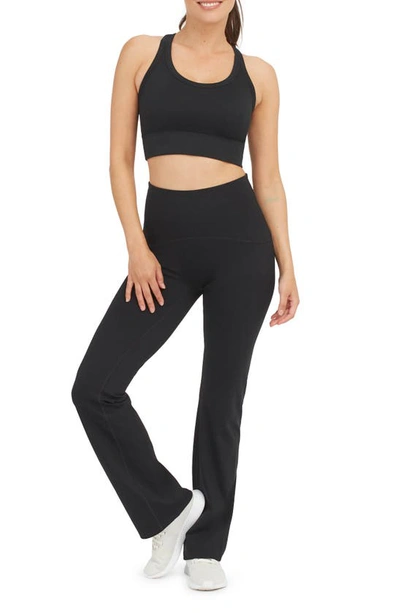 Shop Spanx Booty Boost Yoga Pants In Very Black