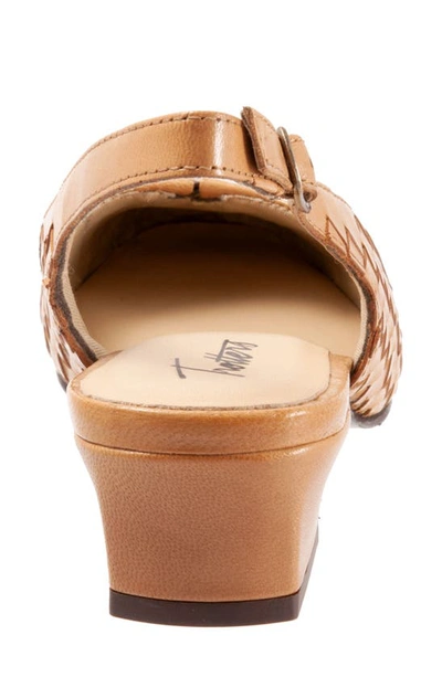 Trotters Women's Dea Woven Slingback Shoe Women's Shoes In Bone