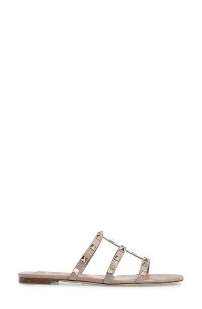 Shop Valentino Rockstud Slide Sandal In Poudre/p