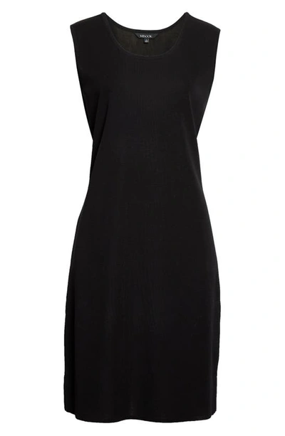 Shop Misook Sleeveless Sweater Dress In Black