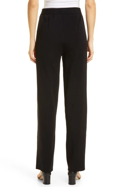 Shop Misook Straight Leg Knit Pants In Black