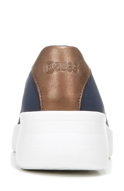 Shop Bzees Easy Going Slip-on Sneaker In Navy Fabric