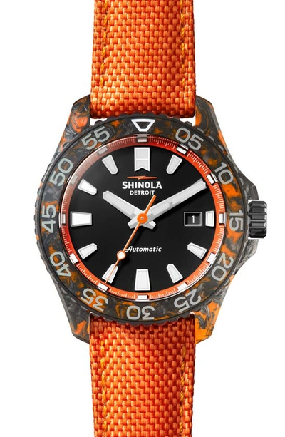 Shop Shinola Forged Carbon Monster Watch Gift Set, 44mm In Black