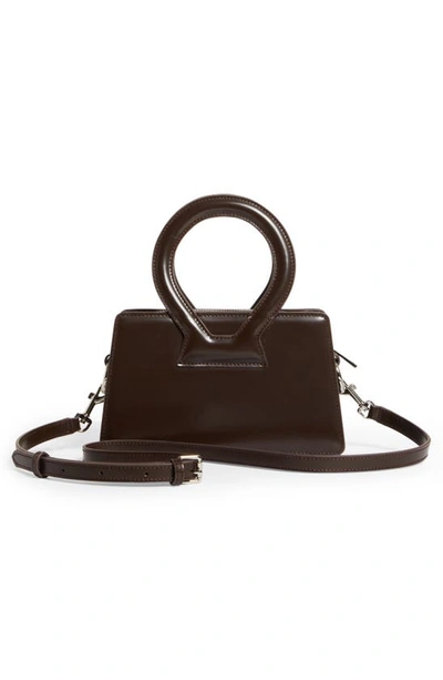 Shop Luar Mini Ana Leather Top Handle Bag In Brown