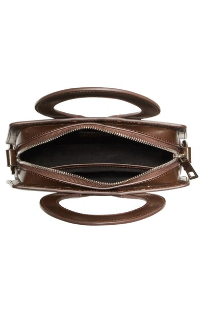 Shop Luar Mini Ana Leather Top Handle Bag In Brown