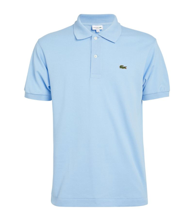 Shop Lacoste Logo Polo Shirt In Blue