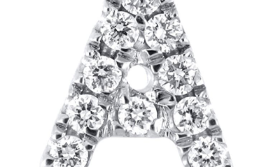 Bony Levy Icon Diamond Initial Pendant Necklace In 18k White Gold - A