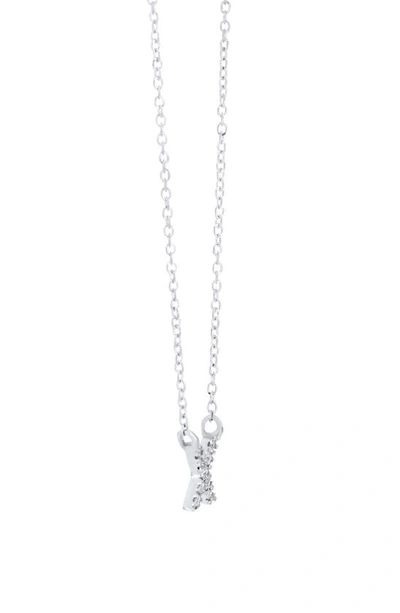 Bony Levy Icon Diamond Initial Pendant Necklace In 18k White Gold - X