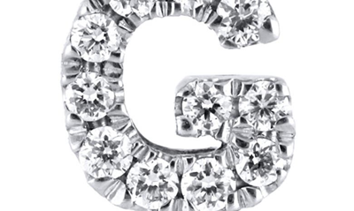 Bony Levy Icon Diamond Initial Pendant Necklace In 18k White Gold - G