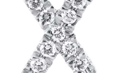 Bony Levy Icon Diamond Initial Pendant Necklace In 18k White Gold - X
