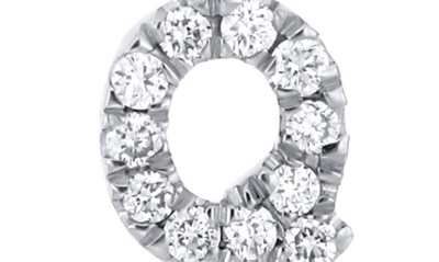 Bony Levy Icon Diamond Initial Pendant Necklace In 18k White Gold - Q