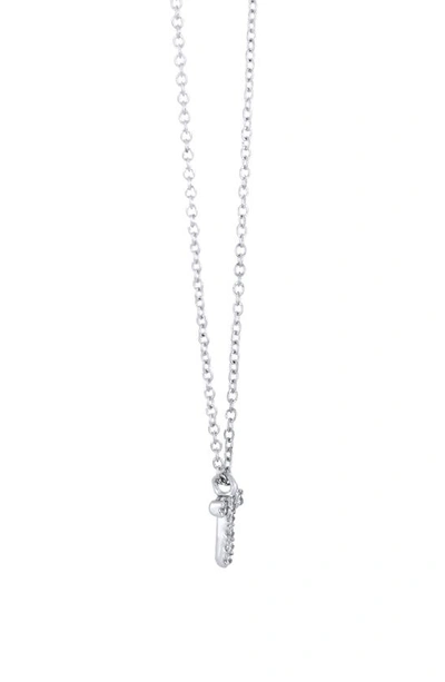 Bony Levy Icon Diamond Initial Pendant Necklace In 18k White Gold - T