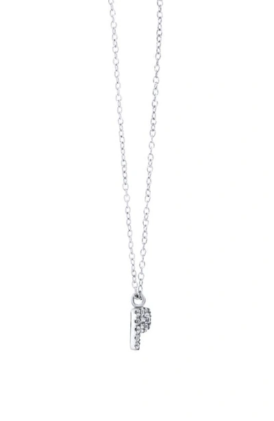 Bony Levy Icon Diamond Initial Pendant Necklace In 18k White Gold - P