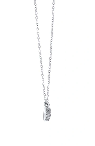 Shop Bony Levy Icon Diamond Initial Pendant Necklace In 18k White Gold - D