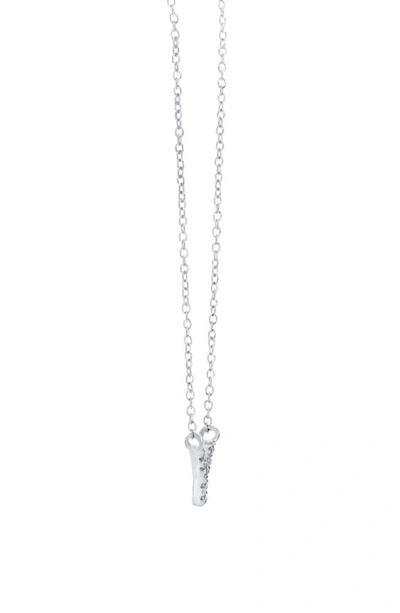 Shop Bony Levy Icon Diamond Initial Pendant Necklace In 18k White Gold - Y