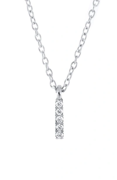 Bony Levy Icon Diamond Initial Pendant Necklace In 18k White Gold - I