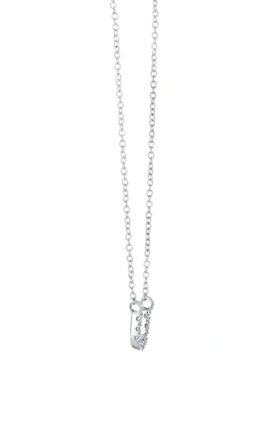 Shop Bony Levy Icon Diamond Initial Pendant Necklace In 18k White Gold - U