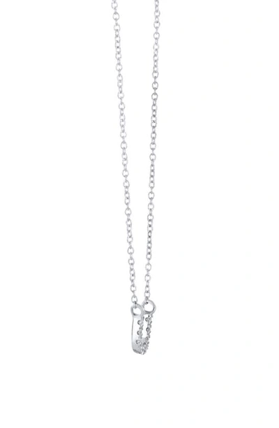 Bony Levy Icon Diamond Initial Pendant Necklace In 18k White Gold - U