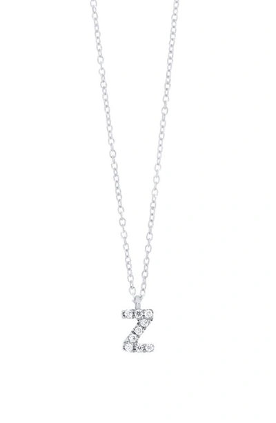 Shop Bony Levy Icon Diamond Initial Pendant Necklace In 18k White Gold - Z