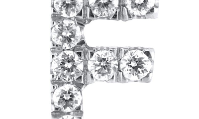 Bony Levy Icon Diamond Initial Pendant Necklace In 18k White Gold - F