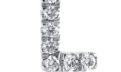 Bony Levy Icon Diamond Initial Pendant Necklace In 18k White Gold - L