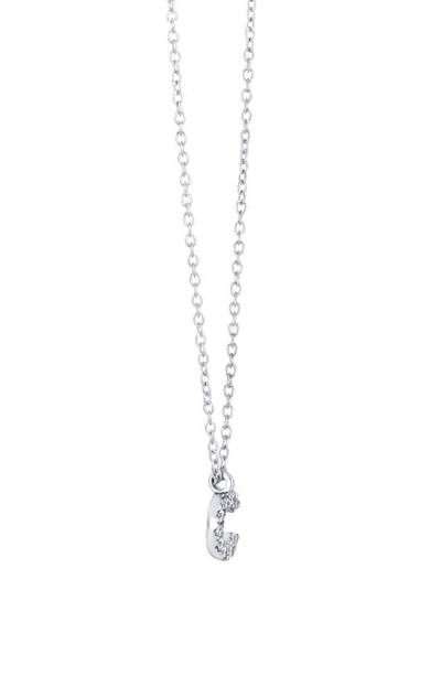 Bony Levy Icon Diamond Initial Pendant Necklace In 18k White Gold - C