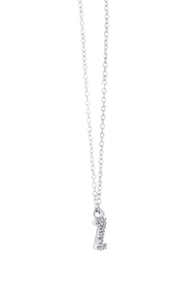 Shop Bony Levy Icon Diamond Initial Pendant Necklace In 18k White Gold - Z